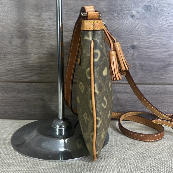 Dooney & Bourke Signature Monogram Leather and Coated Canvas Crossbody Bag - Picture 4 of 11